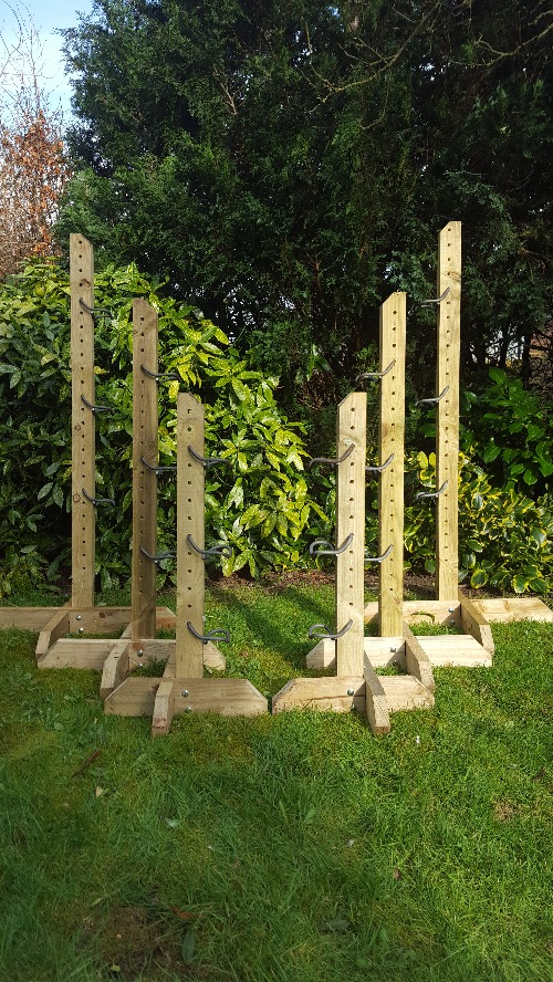 three pairs of training wings with 18 cups