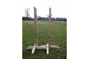 Pair 4ft Tanalised Training Wings with 4 Jump Cups