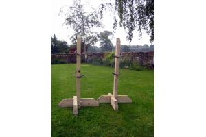 Pair 3ft Tanalised Training Wings with 4 Jump Cups